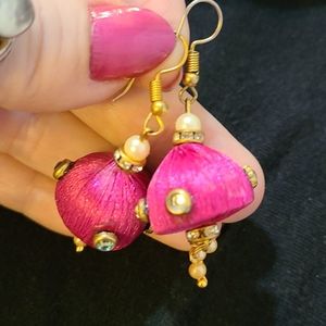 Pink earrings